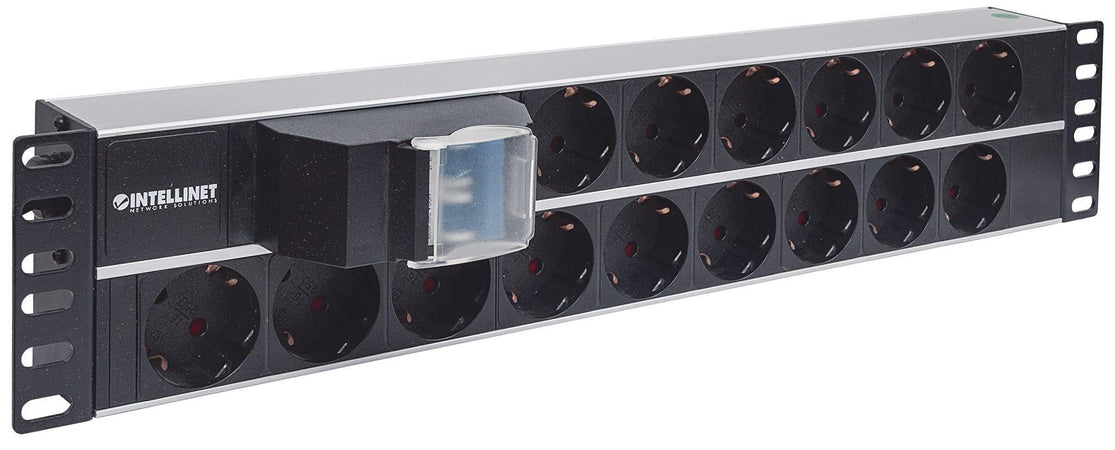 Multipresa 15 Posti da Rack 19'' 2U con Spina Schuko Angolata 2U
