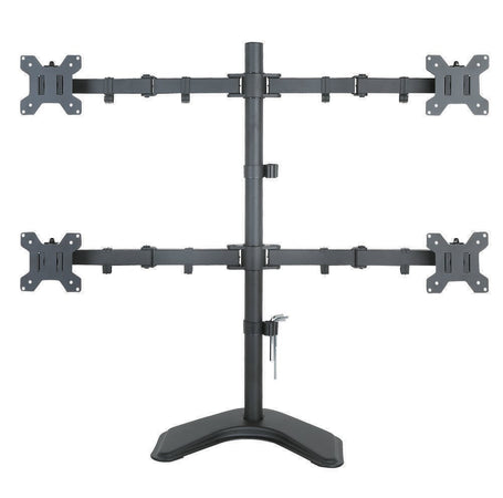 Supporto da Scrivania per 4 Monitor 13-27'' con base