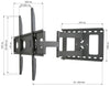 Supporto a Muro per TV LED LCD 32-65'' Estensibile Slim Full-Motion
