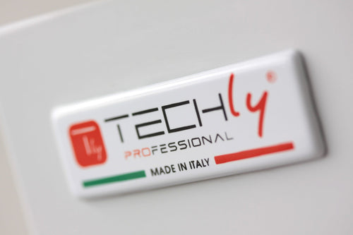 Armadio rack 19'' a pavimento 25U grigio IP55 porta cieca prof. 600 mm