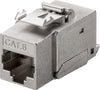Frutto Keystone RJ45 Cat6 STP Schermato 250MHz SNAP-IN