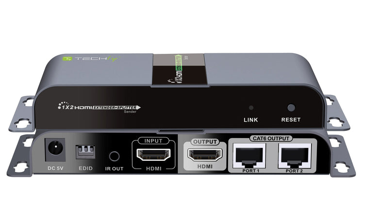 Extender Splitter HDMI 1x2 con IR su Cavo Cat. 6 fino a 40m
