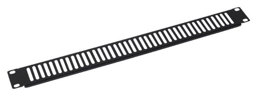 Pannello di Chiusura Ventilato 1U Nero per Rack Audio Video