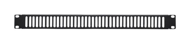 Pannello di Chiusura Ventilato 1U Nero per Rack Audio Video