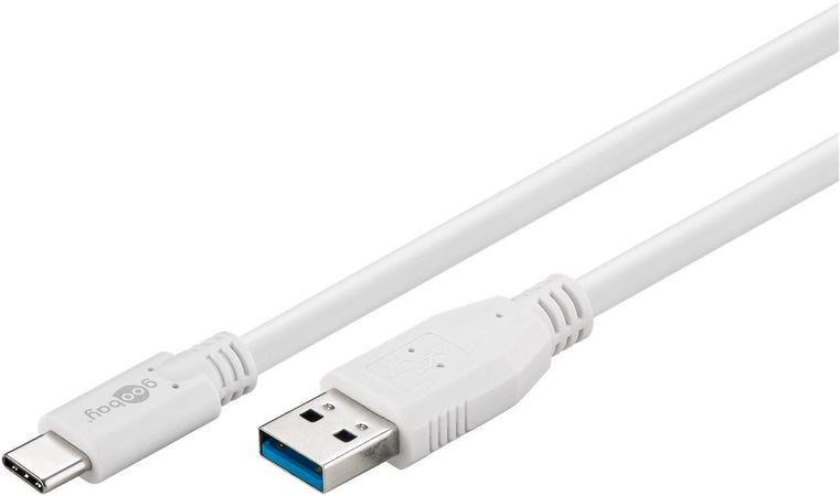 Cavo USB3.0 A Maschio USB-C&trade Maschio 0,5m Bianco