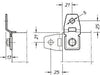 Staffe di fissaggio a muro per rack IP65