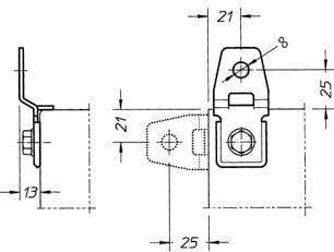 Staffe di fissaggio a muro per rack IP65