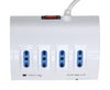 Multipresa da Tavolo 4 prese Italiane Bipasso 2 Schuko e 2 USB Bianca
