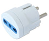 Adattatore spina Schuko a presa 10/16A Bianco