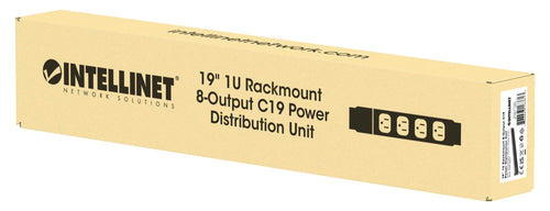 Multipresa montaggio a rack 19'' 1U 8 uscite C19 Spina Italiana