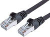 Cavo di rete Patch in rame Cat. 6A Nero SFTP 30 mt