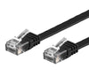 Cavo di Rete Patch Flat in Rame Cat.6A UTP 15m Nero