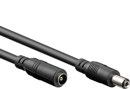 Cavo Prolunga di Alimentazione DC 2.1 mm 10m Nero