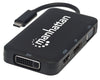 Adattatore Convertitore USB-C&trade 4 in 1 a DP/HDMI/DVI/VGA Nero