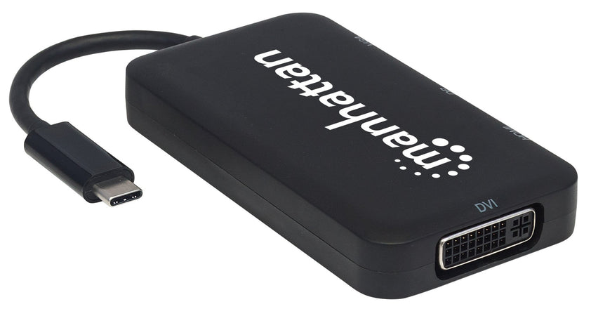 Adattatore Convertitore USB-C&trade 4 in 1 a DP/HDMI/DVI/VGA Nero