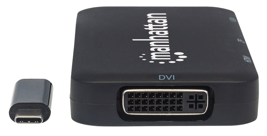 Adattatore Convertitore USB-C&trade 4 in 1 a DP/HDMI/DVI/VGA Nero
