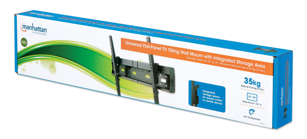 Supporto a Muro per TV LED LCD 37-70'' con Area di Archiviazione Integrata