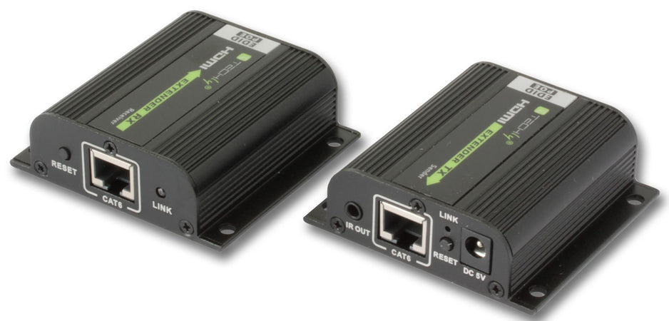 Amplificatore Extender HDMI Full HD 3D POE su cavo Cat.6/6A/7 40m con EDID ed IR