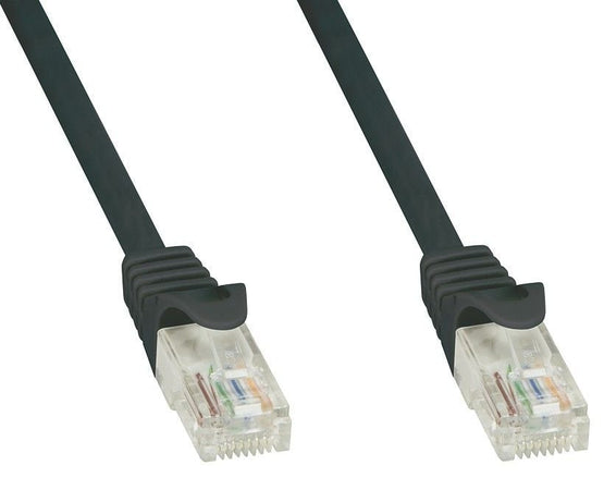 Cavo di Rete Patch in Rame Cat.6 Nero UTP 1,5m