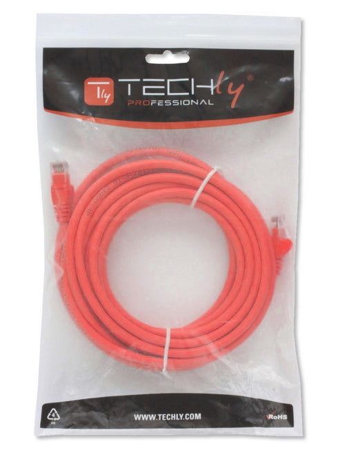 Cavo di Rete Patch in Rame Cat.6 Rosso UTP 1m