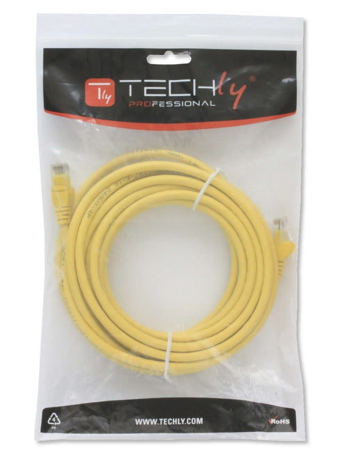 Cavo di Rete Patch in Rame Cat.6 Giallo UTP 1m