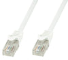 Cavo di Rete Patch in Rame Cat.6 Bianco UTP 0,5m
