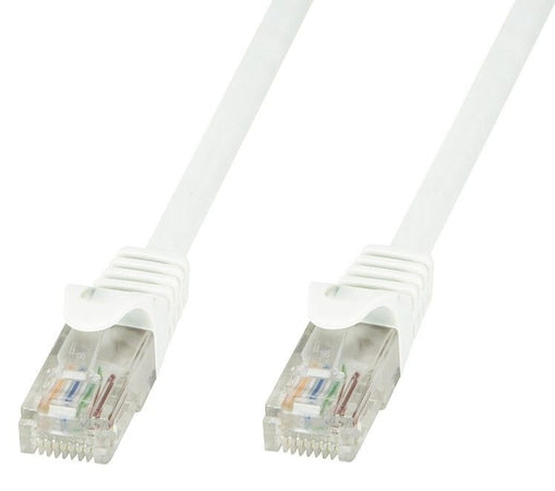 Cavo di Rete Patch in Rame Cat.6 Bianco UTP 0,5m