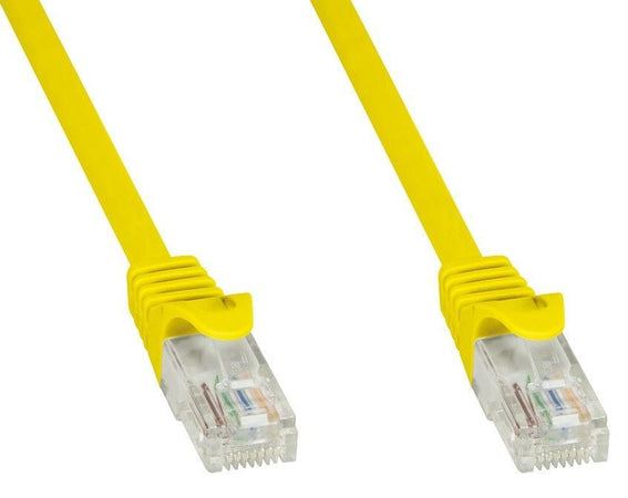 Cavo di Rete Patch in Rame Cat.6 Giallo UTP 2m