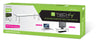 Stand da Scrivania Regolabile Vetro Trasparente per Monitor Notebook
