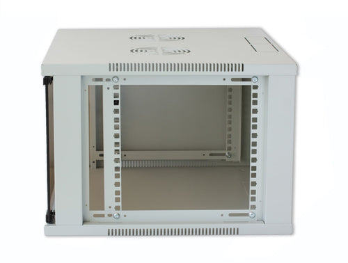 Armadio Rack 19'' a Muro 9U prof. 450 Grigio Assemblato