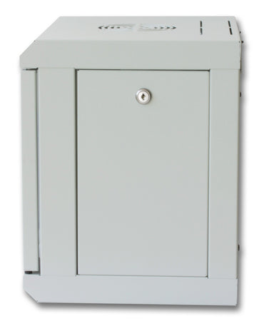 Armadio Rack 10'' a muro 6 unit&agrave con pannelli asportabili Grigio prof. 300 mm