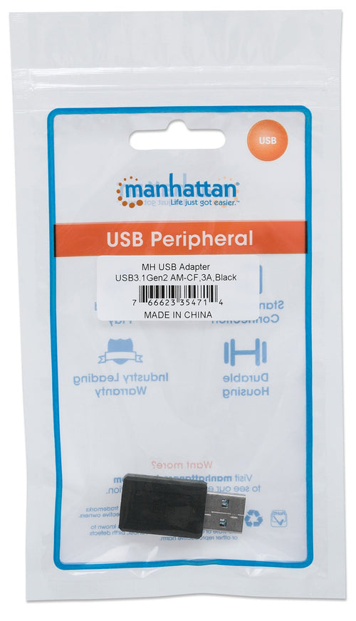 Adattatore Convertitore USB3.1 Gen2 USB A Maschio a USB-C&trade Femmina