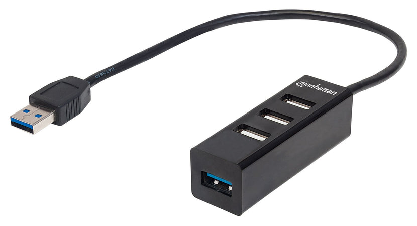 Hub USB 3.0/2.0 Combo 4 porte Nero