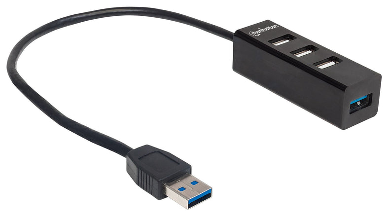 Hub USB 3.0/2.0 Combo 4 porte Nero