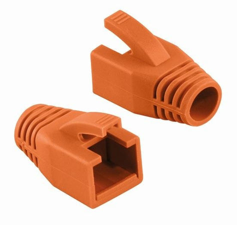 Copriconnettore per Plug RJ45 Cat.6 8mm Arancione