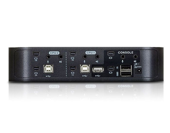 Switch KVMP per doppio schermo Mini DisplayPort (ThunderBolt) 2 USB, CS1942-AT-G