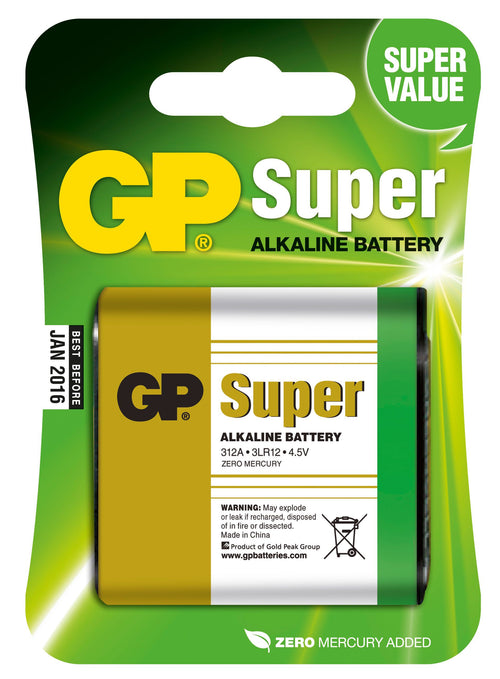 Blister 1 Batteria 4,5V GP Super 312A 3LR12
