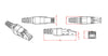 Plug Modulare RJ45 Cat.6A Schermato Toolless