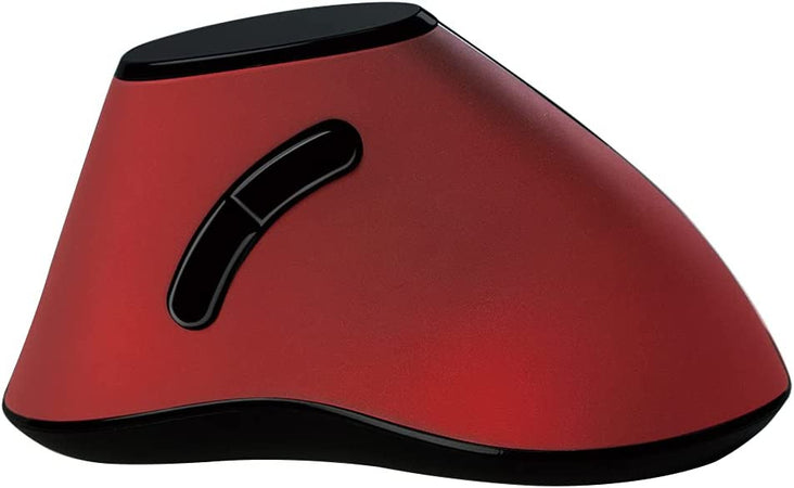 Mouse Verticale Ottico Ergonomico Wireless 1200dpi Rosso