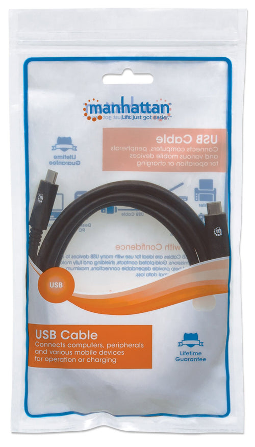 Cavo USB 3.2 Gen 1 SuperSpeed USB-C&trade Maschio/Maschio 2m Nero