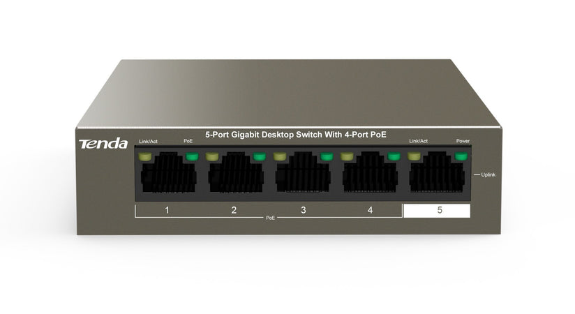 Switch Desktop 5 Porte 10/100/1000 con 4 Porte PoE TEG1105P