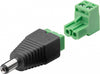 Adattatore Plug DC 5.5x2.10 mm Maschio Terminal Block 2 pin