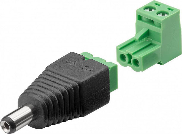 Adattatore Plug DC 5.5x2.10 mm Maschio Terminal Block 2 pin