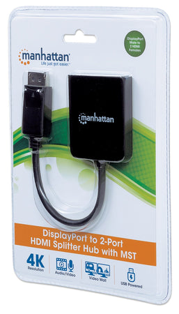 Splitter Hub DisplayPort a 2 porte HDMI con MST