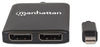 Splitter Hub Mini DisplayPort a 2 porte DisplayPort con MST