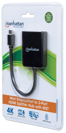 Splitter Hub Mini DisplayPort a 2 porte HDMI con MST