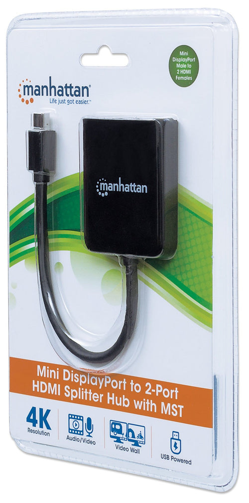 Splitter Hub Mini DisplayPort a 2 porte HDMI con MST