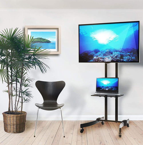 Supporto Mobile da Pavimento per TV LED/LCD 32-70'' con Mensola