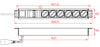 Multipresa 6 Posti da Rack 19'' con Magnetotermico Spina C20 1,5U