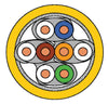 Matassa S/FTP Cavo Cat.7A 100m Rigido PIMF Giallo